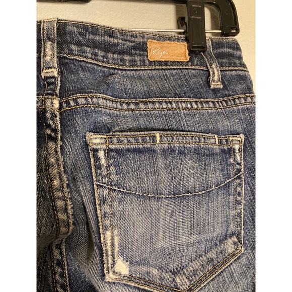 Paige Melrose Straight Leg Jeans Medium Wash Sz 28 ~ 32.5 Inseam Long Legs Here! - Picture 5 of 5